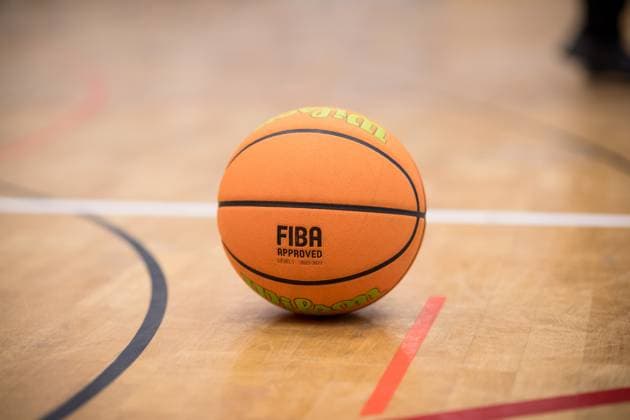 Feature, symbol basketball on parquet, court GER, Porsche BBA Ludwigsburg CATL Basketball Loewen Erfurt, 2 Barmer Basketball Bundesliga, ProB Sued, season 2025 2026, 23 11 2025 GER, Porsche BBA Ludwigsburg CATL Basketball Loewen Erfurt, 2 Barmer Basketball Bundesliga, ProB Sued, season 2025 2026, 23 11 2025 Ludwigsburg Copyright: xSandyxDinkelackerx EP_EER