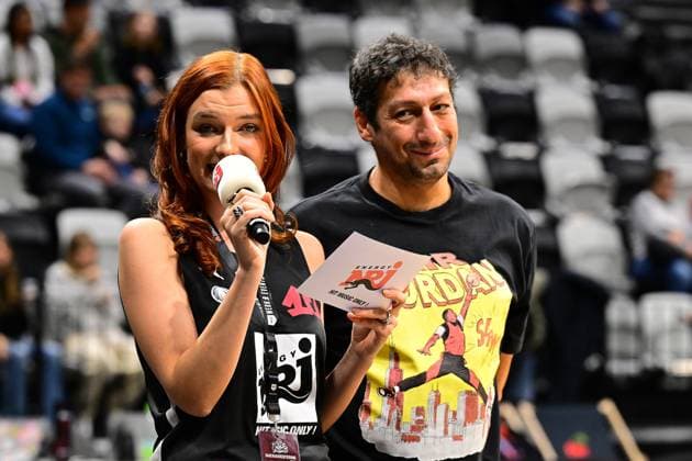 23 11 2025 Basketball Season 2025 2026 2 Bundesliga Pro A 10 Matchday Nuremberg Falcons Basketball Club NBC BBC Bayreuth AlSch xalxscx Sophie Hall Speaker Dominik Mujkanovic Hall Speaker