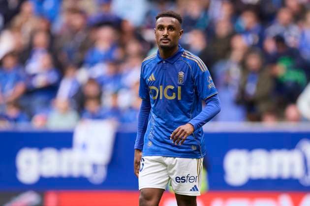 Real Oviedo v Rayo Vallecano - LaLiga EA Sports Haissem Hassan of Real Oviedo looks on during the LaLiga EA Sports match between Real Oviedo and Rayo Vallecano at Carlos Tartiere on November 23, 2025, in Oviedo, Spain. Oviedo Carlos Tartiere Asturias Spain RL_ROVvRAYV_000148 Copyright: xRicardoxLarreinax