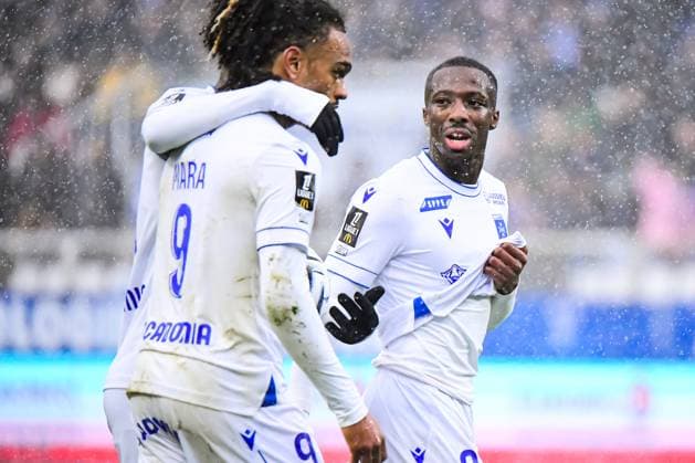 FOOTBALL : AJ Auxerre vs OL - Ligue 1 McDonalds - JournÃ e 13 - 23 11 2025 Lamine Sy (AJ Auxerre) AuxerreFrance  Copyright: xBaptistexAutissierx