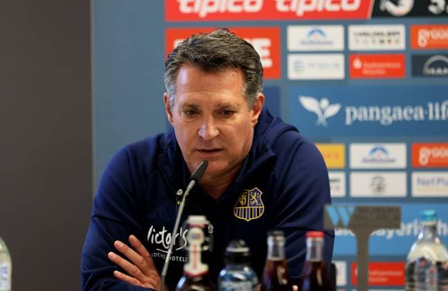 Football, Men, 3 Liga, Season 2025 2026, TSV 1860 Munich 1 FC Saarbrücken, Grünwalder Stadion Alois Schwartz, Coach 1 FC Saarbrücken at the press conference