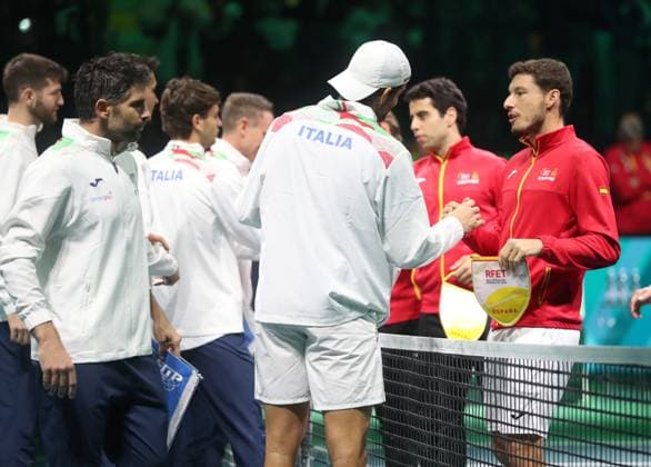 Tennis, Davis Cup Final 2025, Italy vs. Spain, Bologna, Italy, November 23, 2025. Photo by Felice Calabro  Copyright: xFelicexCalabro x xipa-agency.netx xFELICExCALABRO x IPA_Agency_IPA68296913