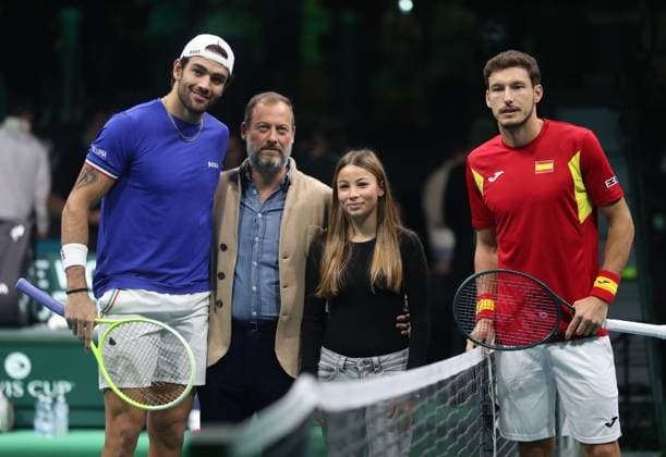 Tennis, DAVIS CUP FINAL 2025, Italy vs Spain, Matteo Berrettini (ITA), Pablo Carreno Busta (ESP), Bologna, Italy, November 23, 2025. Photo Felice Calabro  Copyright: xFelicexCalabro x xipa-agency.netx xFELICExCALABRO x IPA_Agency_IPA68296914