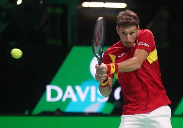 Tennis, DAVIS CUP FINAL 2025, Italy vs Spain, Pablo Carreno Busta (ESP), Bologna, Italy, November 23, 2025. Photo Felice Calabro  Copyright: xFelicexCalabro x xipa-agency.netx xFELICExCALABRO x IPA_Agency_IPA68296915