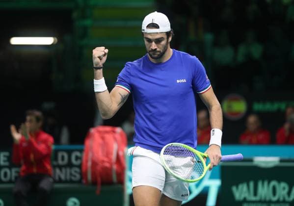 Tennis, DAVIS CUP FINAL 2025, Italy vs Spain, Matteo Berrettini (ITA), Bologna, Italy, November 23, 2025. Photo Felice Calabro  Copyright: xFelicexCalabro x xipa-agency.netx xFELICExCALABRO x IPA_Agency_IPA68296928