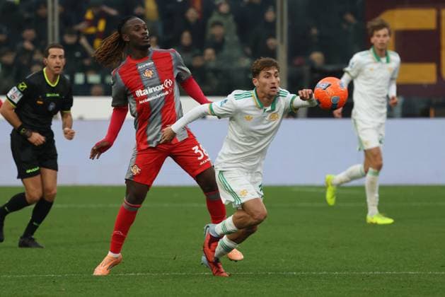 Tommaso Baldanzi Roma s during the Serie A soccer match between Cremonese and Roma at the Giovanni Zini Stadium in Cremona Italy - Sunday, 25 november 2025. - Soccer .  Copyright: xAlbertoxMariani LaPressex