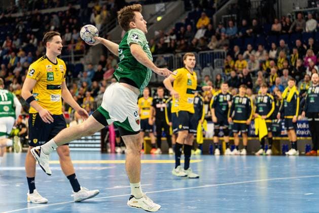 23 11 2025, xdaymx, Handball Daikin HBL, Rhein Neckar Loewen Füchse Berlin Hakun West al Teigum Füchse DFL DFB REGULATIONS PROHIBIT ANY USE OF PHOTOGRAPHS as IMAGE SEQUENCES and or QUASI VIDEO Mannheim