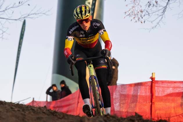Thibau Nys from Belgium competes in the UCI Cyclo-cross World Cup race, category Elite Men, in Tabor, Czech Republic, on November 23, 2025. (CTKxPhoto VaclavxPancer) CTKPhotoP2025112304352  CTKPhotoP2025112304352