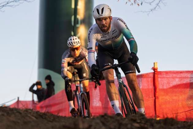 Joris Nieuwenhuis from Netherlans competes in the UCI Cyclo-cross World Cup race, category Elite Men, in Tabor, Czech Republic, on November 23, 2025. (CTKxPhoto VaclavxPancer) CTKPhotoP2025112304361  CTKPhotoP2025112304361