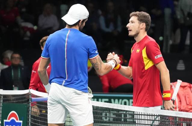 TENNIS - DAVIS CUP 2025 - FINAL 8 23 11 2025 Matteo Berrettini of Italia during Davis Cup 2025, Final 8, Tennis event on 23November 2025 in Bologna, Italy - Photo Laurent Lairys BolognaItaly  Copyright: xLaurentxLairysx