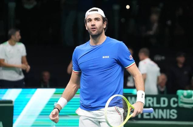 TENNIS - DAVIS CUP 2025 - FINAL 8 23 11 2025 Laurent Lairys MAXPPP - Matteo Berrettini of Italia during Davis Cup 2025, Final 8, Tennis event on 23November 2025 in Bologna, Italy - Photo Laurent Lairys Bologna Italy  Copyright: xMAXPPPxLaurentxLairysx LLR202511236579 LLR202511236579