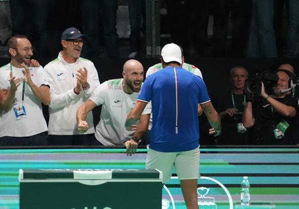 TENNIS - DAVIS CUP 2025 - FINAL 8 23 11 2025 Laurent Lairys MAXPPP - Matteo Berrettini of Italia during Davis Cup 2025, Final 8, Tennis event on 23November 2025 in Bologna, Italy - Photo Laurent Lairys Bologna Italy  Copyright: xMAXPPPxLaurentxLairysx LLR202511236582 LLR202511236582