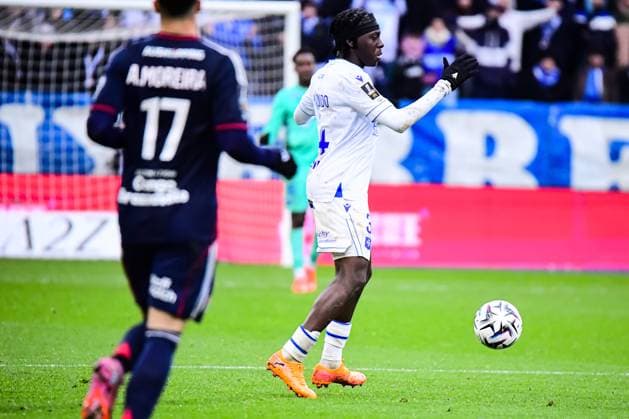 FOOTBALL : AJ Auxerre vs OL - Ligue 1 McDonalds - JournÃ e 13 - 23 11 2025 Rudy Matondo (AJ Auxerre) AuxerreFrance  Copyright: xBaptistexAutissierx