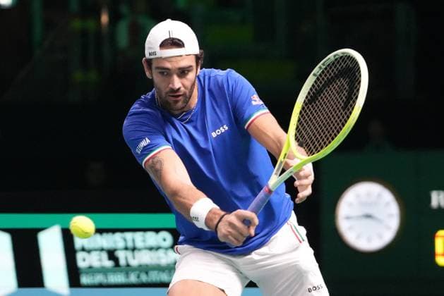 TENNIS - DAVIS CUP 2025 - FINAL 8 23 11 2025 Matteo Berrettini of Italia during Davis Cup 2025, Final 8, Tennis event on 23November 2025 in Bologna, Italy - Photo Laurent Lairys BolognaItaly  Copyright: xLaurentxLairysx