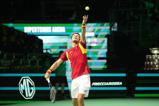TENNIS - DAVIS CUP 2025 - FINAL 8 23 11 2025 Pablo Carreno Busta of Spain during Davis Cup 2025, Final 8, Tennis event on 23November 2025 in Bologna, Italy - Photo Laurent Lairys BolognaItaly  Copyright: xLaurentxLairysx