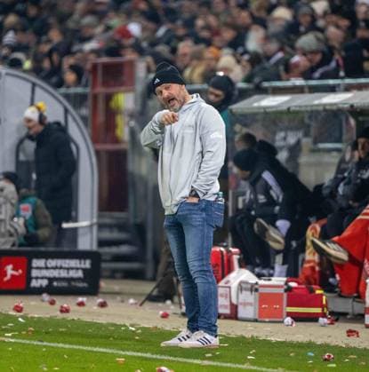 Soccer, Men, Season 2025 2026, 1 Bundesliga 11 Matchday , FC St Pauli 1 FC Union Berlin, Coach Steffen Baumgart 1 FC Union Berlin , 23 11 2025, Copyright: xMatthiasxKochx