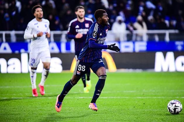 FOOTBALL : AJ Auxerre vs OL - Ligue 1 McDonalds - JournÃ e 13 - 23 11 2025 Ainsley Maitland-Niles (OL) AuxerreFrance  Copyright: xBaptistexAutissierx