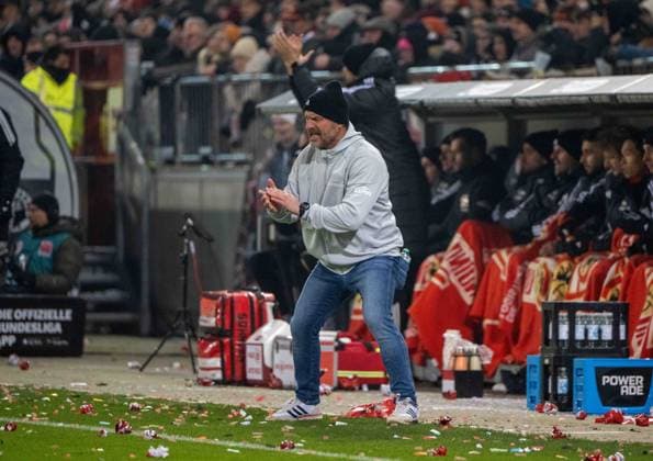Soccer, Men, Season 2025 2026, 1 Bundesliga 11 Matchday , FC St Pauli 1 FC Union Berlin, Coach Steffen Baumgart 1 FC Union Berlin , 23 11 2025, Copyright: xMatthiasxKochx