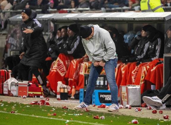 Soccer, Men, Season 2025 2026, 1 Bundesliga 11 Matchday , FC St Pauli 1 FC Union Berlin, Coach Steffen Baumgart 1 FC Union Berlin , 23 11 2025, Copyright: xMatthiasxKochx