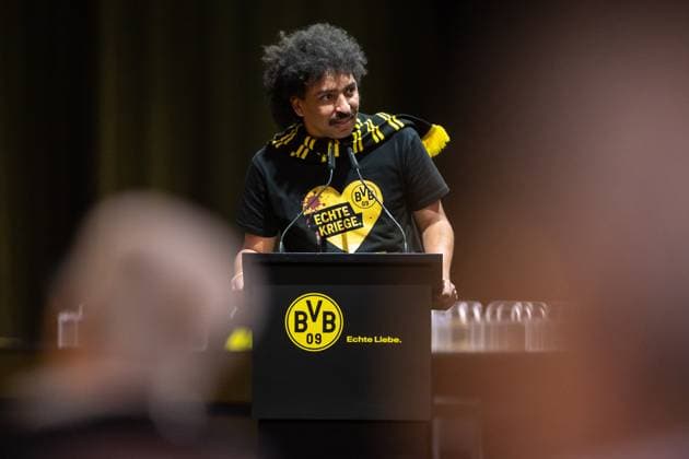 23 11 2025, Football, Season 2025 2026, 1 Bundesliga, General Meeting Borussia Dortmund, Chairman of the Cultural Advisory Board David Zabel criticizes the press, Dortmund Messe Wetsfalenhalle NRW Germany xRHR PHOTO DEx Copyright: DennisxEwert RHR-FOTOx RHR-FOTO DE