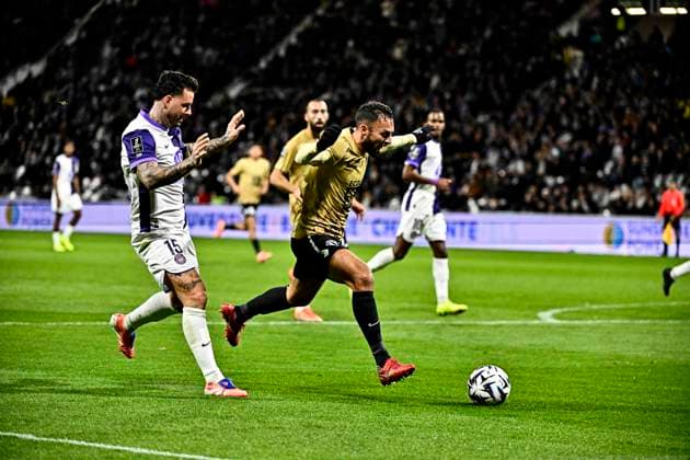 FOOTBALL : Toulouse vs Angers - 13eme Journee de Ligue 1 McDonald S - Toulouse - 23 11 2025 Himad Abdelli (sco) Toulouse  Copyright: xThierryxBretonx