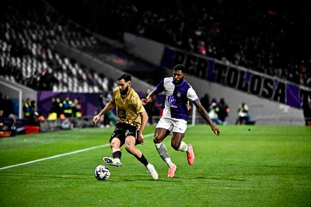 FOOTBALL : Toulouse vs Angers - 13eme Journee de Ligue 1 McDonald S - Toulouse - 23 11 2025 Amine Sbai (sco) Toulouse  Copyright: xThierryxBretonx