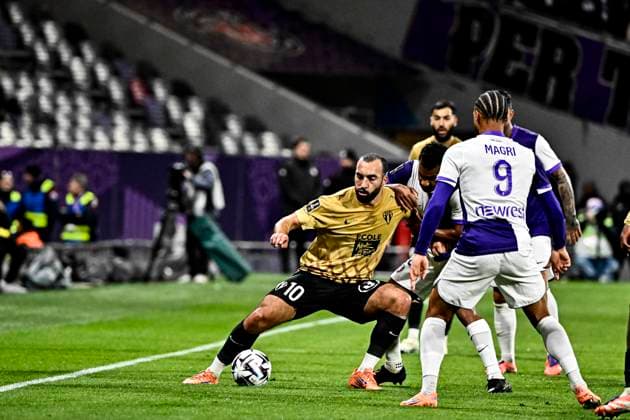 FOOTBALL : Toulouse vs Angers - 13eme Journee de Ligue 1 McDonald S - Toulouse - 23 11 2025 Himad Abdelli (sco) Toulouse  Copyright: xThierryxBretonx