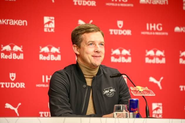 Germany Bundesliga 2025 26, 11 Matchday RB Leipzig vs SV Werder Bremen Red Bull Arena Stadion Leipzig Coachs press conference Leipzig Copyright: xAymanxAlahmedx