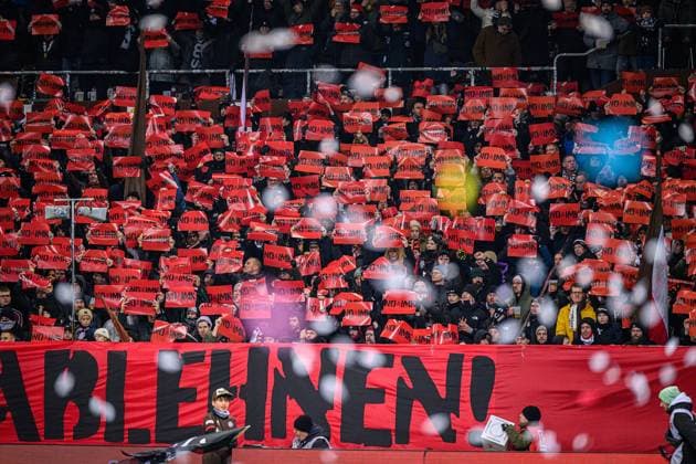 Soccer I Men I Season 2025 2026 I Bundesliga I 11 Matchday I FC St Pauli 1 FC Union Berlin I 23 11 2025 The Choreo from FC St Pauli Hamburg Millerntor Stadion Hamburg Germany Copyright: xLobecax xHenningxRohlfsx