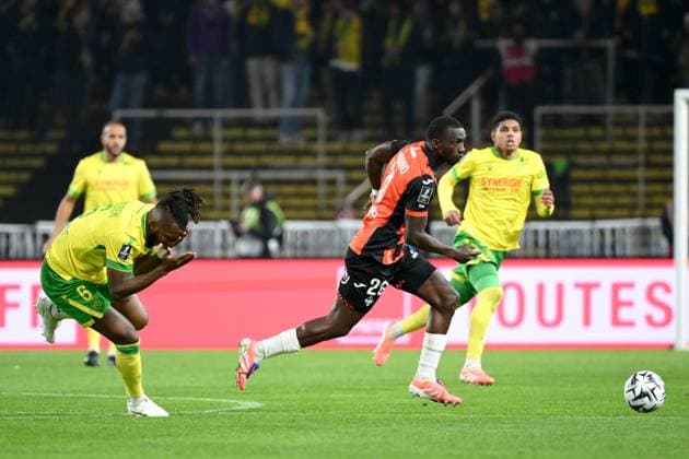 FC Nantes v FC Lorient - Ligue 1 McDonald s 2025 2026 28 Sambou SOUMANO (fcl) during the Ligue 1 McDonald s match between Nantes and Lorient at Stade de la Beaujoire on November 23, 2025 in Nantes, France. Nantes France  Copyright: xFEPx 776348203