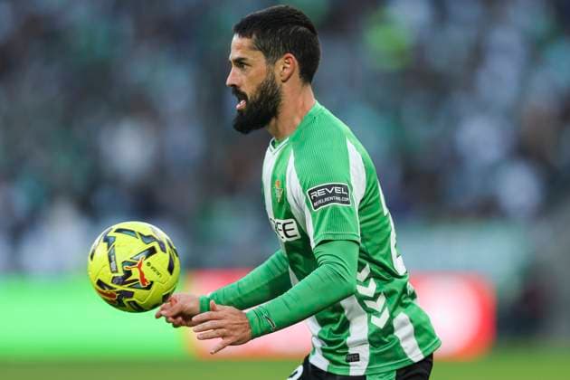 ESP: Real Betis - Girona FC. La Liga EA Sports. Date 13 Isco Alarcon of Real Betis during the La Liga EA Sports match between Real Betis and Girona FC played at La Cartuja Stadium on November 23, 2025 in Sevilla, Spain. kpng Copyright: xAntonioxPozox xPRESSINx AP_251123_BET_GIR_034