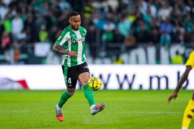 November 23, 2025, Sevilla, Sevilla, SPAIN: Natan de Souza of Real Betis in action during the Spanish league, LaLiga EA Sports, football match played between Real Betis and Girona FC at La Cartuja stadium on November 23, 2025, in Sevilla, Spain. Sevilla SPAIN - ZUMAa181 20251123_zaa_a181_219 Copyright: xJoaquinxCorcherox