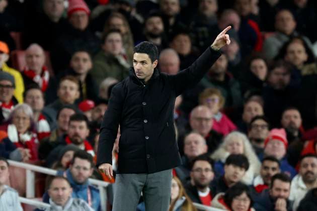 Arsenal v Tottenham Hotspur - Premier League Mikel Arteta, Manager of Arsenal on the side line during the Premier League match between Arsenal and Tottenham Hotspur at Emirates Stadium on November 23, 2025 in London, England. London Emirates Stadium England United Kingdom Copyright: xNigelxFrench Sportsphoto APLx 14142500