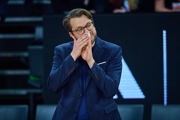 Mihajlo Mitic FC Bayern, Assistant Coach verschnupft GER, ratiopharm ulm vs FC Bayern, Basketball, Matchday 8, EasyCredit Bundesliga, Season 2025 2026, 23 11 2025 GER, ratiopharm ulm vs FC Bayern, Basketball, Matchday 8, EasyCredit Bundesliga, Season 2025 2026, 23 11 2025 Neu Ulm Copyright: xEibner-Pressefoto GeraldxOelze-dexStoppanyx EP_ODS