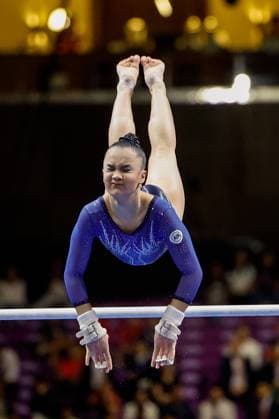 FIG Artistic Gymnastics Junior World Championships Milana Kaiumova of Russia in action during the Women s uneven bars finals at the Artistic Gymnastics Junior World Championships in Pasay City, Manila, Philippines on November 23, 2025. Manila PHILIPPINES  Copyright: xMatrixxImagesx xMarkxCristinox