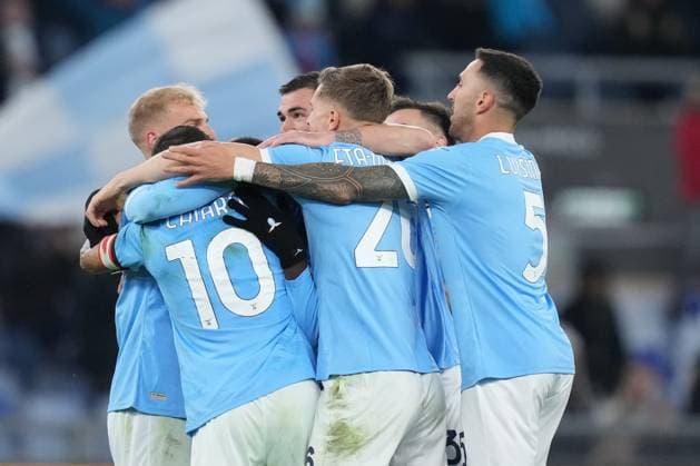 Lazio s Boulaye Dia celebrates after scoring, but the goal is disallowed during the Serie A EniLive soccer match between Lazio and Lecce at the Rome s Olympic stadium, Italy - Sunday November 23, 2025 - Soccer ( Photo by Alfredo Falcone LaPresse )  Copyright: xAlfredoxFalcone LaPressex