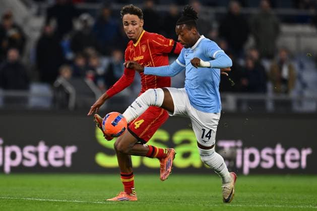Tijjani Noslin of S.S. Lazio scores the goal for 2-0 during the 12th day of the Serie A Championship between S.S. Lazio and U.S. Lecce at the Olympic Stadium on November 23, 2025 in Rome, Italy.  Copyright: xDomenicoxCippitelli IPAxSportx xipa-agency.netx xx IPA_68307462 IPA_Agency_IPA68307462