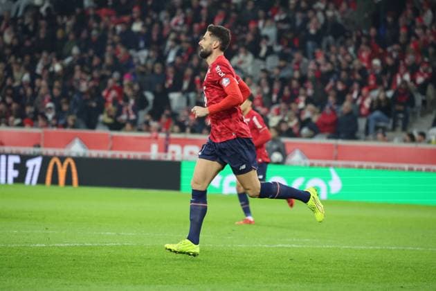 FOOTBALL : LOSC Lille vs Paris FC - Ligue 1 J13 - 23 11 2025 Olivier GIROUD (LOSC Lille) lors du match LOSC Lille vs Paris FC, Ligue 1 J13, Decathlon Arena stade Pierre Mauroy, le 23 novembre 2025 - photo Laurent Sanson PsnewZ  Copyright: xLaurentxSANSONx xPsnewZx