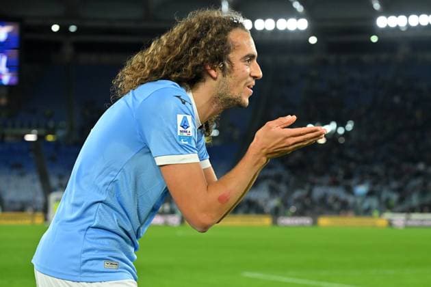 Soccer, serie A Enilive match, SS Lazio v Lecce Matteo Guendouzi of SS Lazio celebrates scoring his goal during the serie A Enilive match between SS Lazio v Lecce at olimpico stadium in Rome November 23rd, 2025 Imago-Images Emmefoto Copyright: xImago-Images Emmefotox