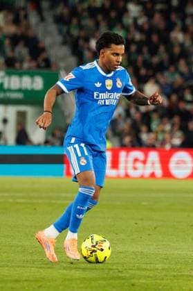 Rodrygo seen during LaLiga EA SPORTS game between teams of Elche CF and Real Madrid FC at Estadio Manuel Martinez Valero (Maciej Rogowski Ball Raw Images) Elche Manuel Martinez Valero Spain Copyright: xMaciejxRogowskix maciejrogowski_elchereal25_26-89