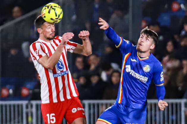 Spanish La Liga EA Sports soccer match Getafe vs Atletico Madrid at Coliseum stadium in Getafe, Madrid, Spain. 23 November 2025 900 Cordon Press  900 CordonxPress LOF - Getafe vs Atletico Madrid