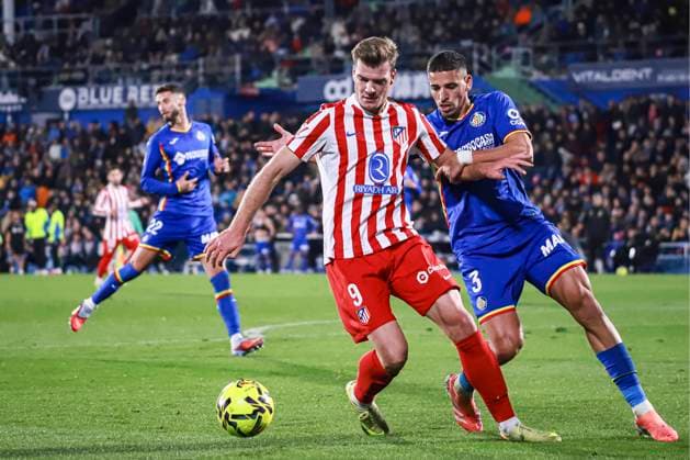 Spanish La Liga EA Sports soccer match Getafe vs Atletico Madrid at Coliseum stadium in Getafe, Madrid, Spain. 23 November 2025 900 Cordon Press  900 CordonxPress LOF - Getafe vs Atletico Madrid