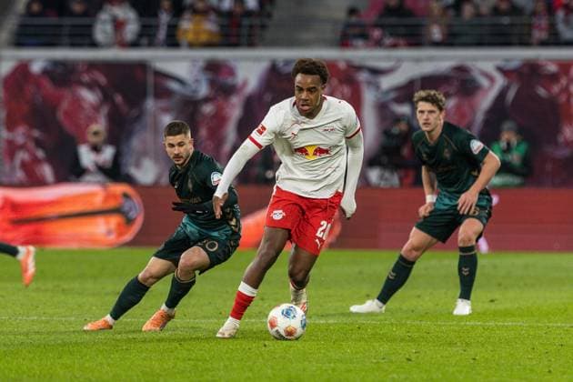 GER, Bundesliga, RB Leipzig SV Werder Bremen 23 11 2025, Red Bull Arena, Leipzig, GER, Bundesliga, RB Leipzig SV Werder Bremen Assan Ouedraogo RB Leipzig 20 Single Action Action Â nordphotoxGmbHxx xAlexanderxTrienitz nph00051