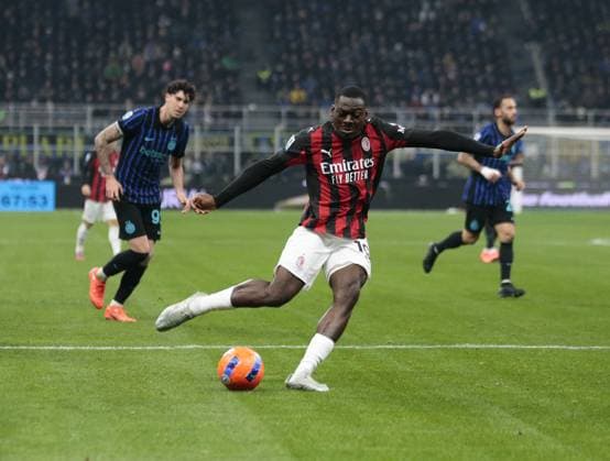 CALCIO - Serie A - Inter - FC Internazionale vs AC Milan Youssouf Fofana of AC Milan during the Italian Serie A, 2025 26 season, football match between Inter FC and AC Milan on 23 November 2025, at â?? Giuseppe Meazza stadium, San Siro, Milan, Italy. Photo Nderim KACELI Milan Italy  Copyright: xIPAxSport ABACAx