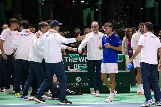 TENNIS - Internazionali di Tennis - Davis Cup - Final Eight Italy wins the Davis Cup 2025 during Davis Cup - Final Eight, International Tennis match in Bologna, Italy, November 23 2025 Bologna Italy  Copyright: xIPAxSport ABACAx