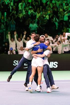 TENNIS - Internazionali di Tennis - Davis Cup - Final Eight Italy wins the Davis Cup 2025 during Davis Cup - Final Eight, International Tennis match in Bologna, Italy, November 23 2025 Bologna Italy  Copyright: xIPAxSport ABACAx