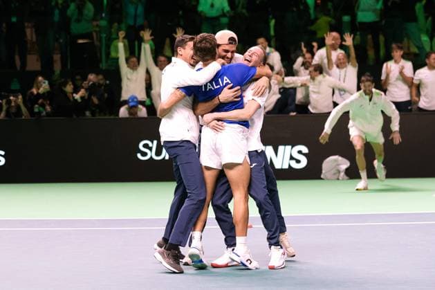 TENNIS - Internazionali di Tennis - Davis Cup - Final Eight Italy wins the Davis Cup 2025 during Davis Cup - Final Eight, International Tennis match in Bologna, Italy, November 23 2025 Bologna Italy  Copyright: xIPAxSport ABACAx