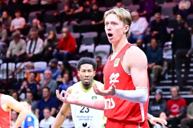 23 11 2025 Basketball Season 2025 2026 2 Bundesliga Pro A 10 Matchday Nuremberg Falcons Basketball Club NBC BBC Bayreuth AlSch xalxscx Trevor James Baskin 22, Nuremberg Falcons BC NBC disappointed disappointment