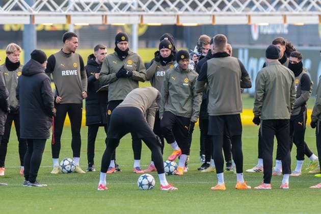 Football, CL, Borussia Dortmund, Training