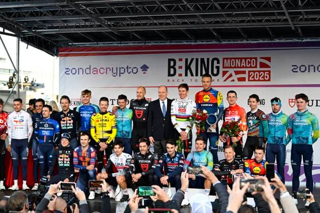 CYCLISME : Beking Monaco - 23 11 2025 The CritÃ rium Beking is a local charity race held on the Port Hercule in Monaco, in which many cyclists residing in the Principality participate. MonacoMonaco  Copyright: xWilliamxCannarellax